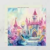 Invitation Princesse Fairy Tale : Un Baby shower (Devant / Derrière)