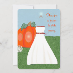 Invitation Princesse FairyTale Citrouille Mariage de mariage 