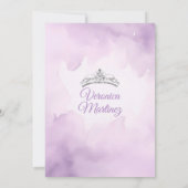 Invitation Princesse Fleur Violette Espagnole Arc Bow Sweet 1 (Dos)