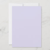 Invitation Princesse Fleurie Argent Violet Sweet 1 (Dos)