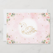 Invitation Princesse Florale du Cygne d'or rose (Dos)