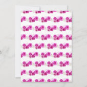 Invitation Princesse Florale en Robe Chaude Quinceanera (Dos)