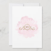 Invitation Princesse Florale Rose Mis Quince Quinceañera (Dos)