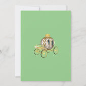 Invitation Princesse Florale verte enchantée 1er anniversaire (Dos)