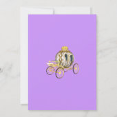 Invitation Princesse florale violette enchantée 1er anniversa (Dos)