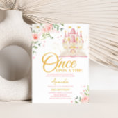 Invitation Princesse Il était une fois fête d'anniversaire