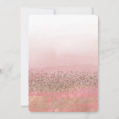 Invitation Princesse Indienne Marocaine Paillettes Roses Douc (Dos)