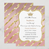 Invitation Princesse, Invitation Baby Shower (Devant / Derrière)