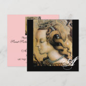 Invitation PRINCESSE JEUNE FÊTE DOUCE 16 ANS Monogramme (Devant / Derrière)