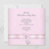 Invitation Princesse Jolie Baby shower Cute Girl Carriage (Dos)