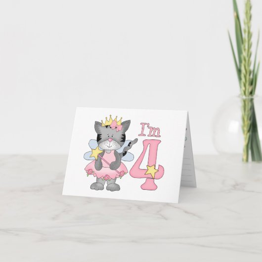Invitation Princesse Kitty 4e anniversaire (Devant)