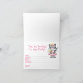 Invitation Princesse Kitty 4e anniversaire (Intérieur)