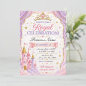 Invitation Princesse Lavande Rose (Debout devant)