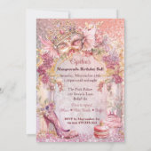 Invitation Princesse Masquerade Fairytale fête d'anniversaire (Dos)