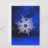 Invitation Princesse Masquerade Sweet 16 Royal Blue Silver (Dos)