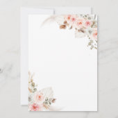 Invitation Princesse mexicaine rose pâle Quinceanera (Dos)