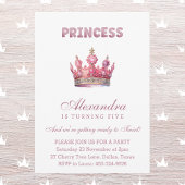 Invitation Princesse Parties scintillant rose Fairytale Anniv