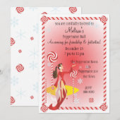 Invitation Princesse Peppermenthe Assis Joliment (Devant / Derrière)