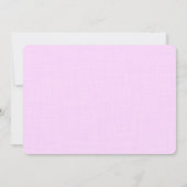 Invitation Princesse photo d'anniversaire rose or violet (Dos)