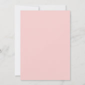 Invitation Princesse Pink 16 ans (Dos)