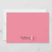 Invitation Princesse Pink Split Splat Custom Painball Party (Dos)
