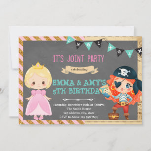 Invitation Princesse pirate