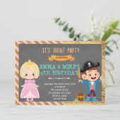 Invitation Princesse pirate (Debout devant)