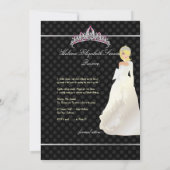 Invitation Princesse PixDezines Quinceañera/Quince años (Dos)