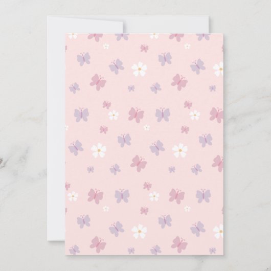 Invitation Princesse pour toujours. Quatre fois un (Dos)