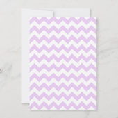 Invitation Princesse pourpre Carriage, baby shower de Chevron (Dos)