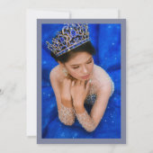 Invitation Princesse Quinceanera de lavande dorée (Dos)