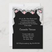 Invitation Princesse Quinceanera Rose (Dos)