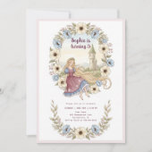 Invitation Princesse Rapunzel Floral Dreamday (Devant)