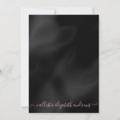 Invitation Princesse rose Parties scintillant en argent Confe (Dos)