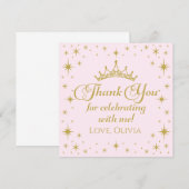 Invitation Princesse Royale Merci (Devant / Derrière)