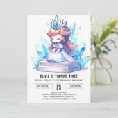 Invitation Princesse Royale numérique Anniversaire (Debout devant)