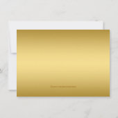 Invitation Princesse Royale Rose et Or Anniversaire (Dos)