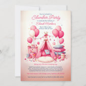 Invitation Princesse Teepee & Coussin Stwood Anniversaire (Devant)