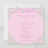 Invitation Princesse, Unicorne et Castle Pink Princess Party (Dos)