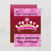 Invitation Princesse Valentine (Devant / Derrière)