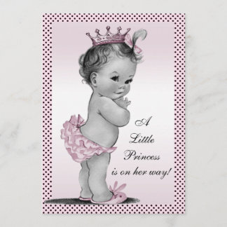 Invitation Princesse vintage mignonne baby shower