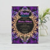 Invitation Princesse violette Fête des mariées lunaire (Debout devant)