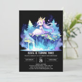 Invitation Princesse Whimsical Anniversaire (Debout devant)