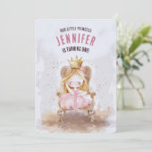 Invitation Princesse Whimsical Premier anniversaire (Debout devant)