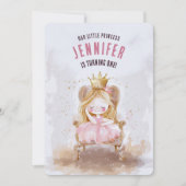 Invitation Princesse Whimsical Premier anniversaire (Devant)