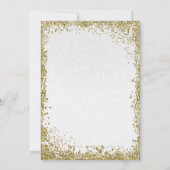 Invitation Princesse White Damask Storybook Mariage élégant (Dos)