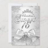 Invitation Princesse Winter Wonderland Silver Swee (Devant)