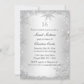 Invitation Princesse Winter Wonderland Silver Swee (Dos)