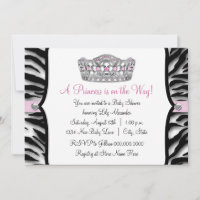 Princesse Zèbre Rose Fête de Naissance Bébé Fille 