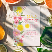 Invitation Principal Squeeze Lemon Floral Premier anniversair